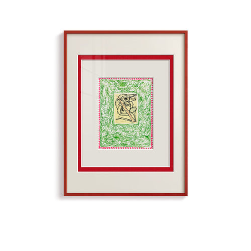 Framed Abstract Botanical Art Print