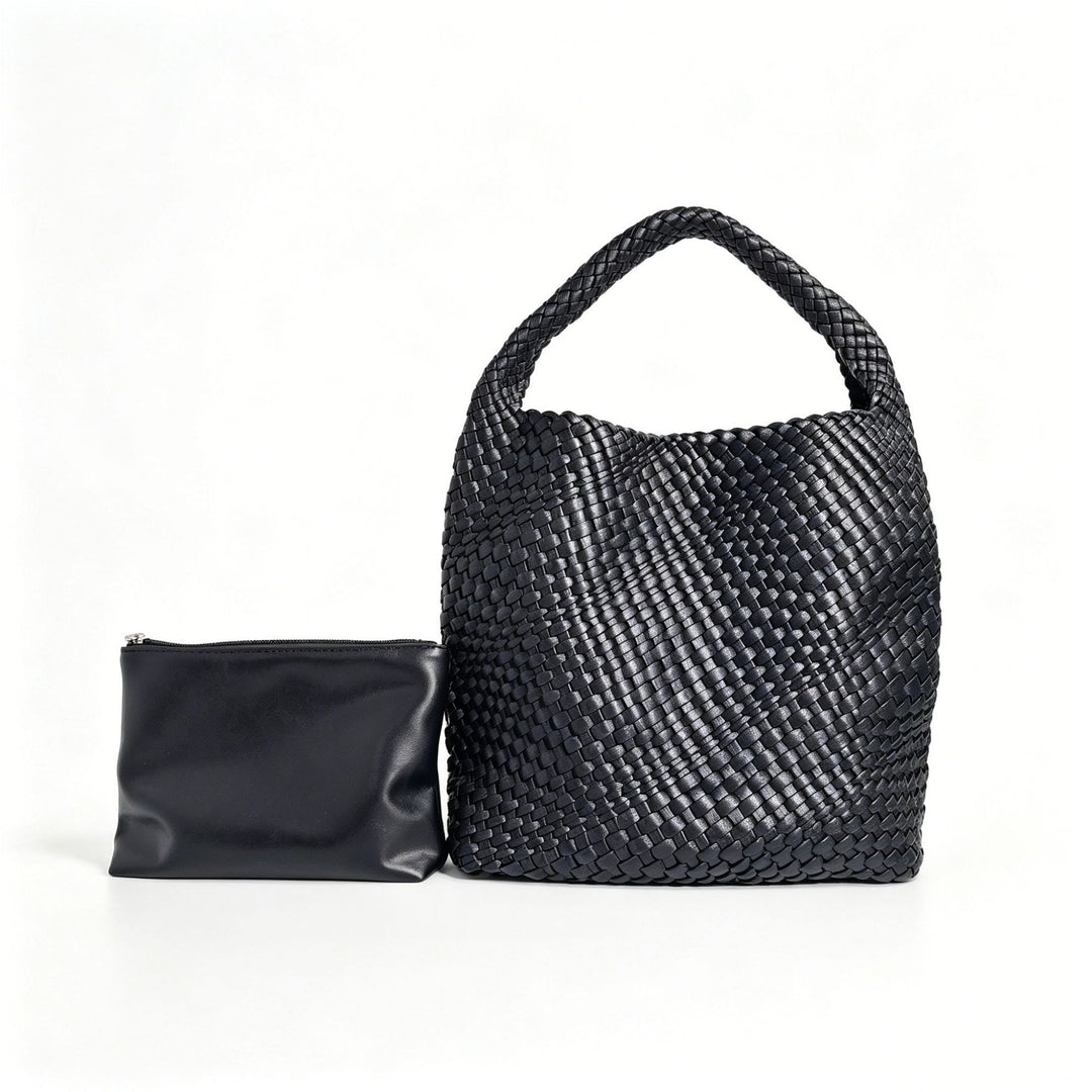 Textured Braided Tote Bag Bowlift