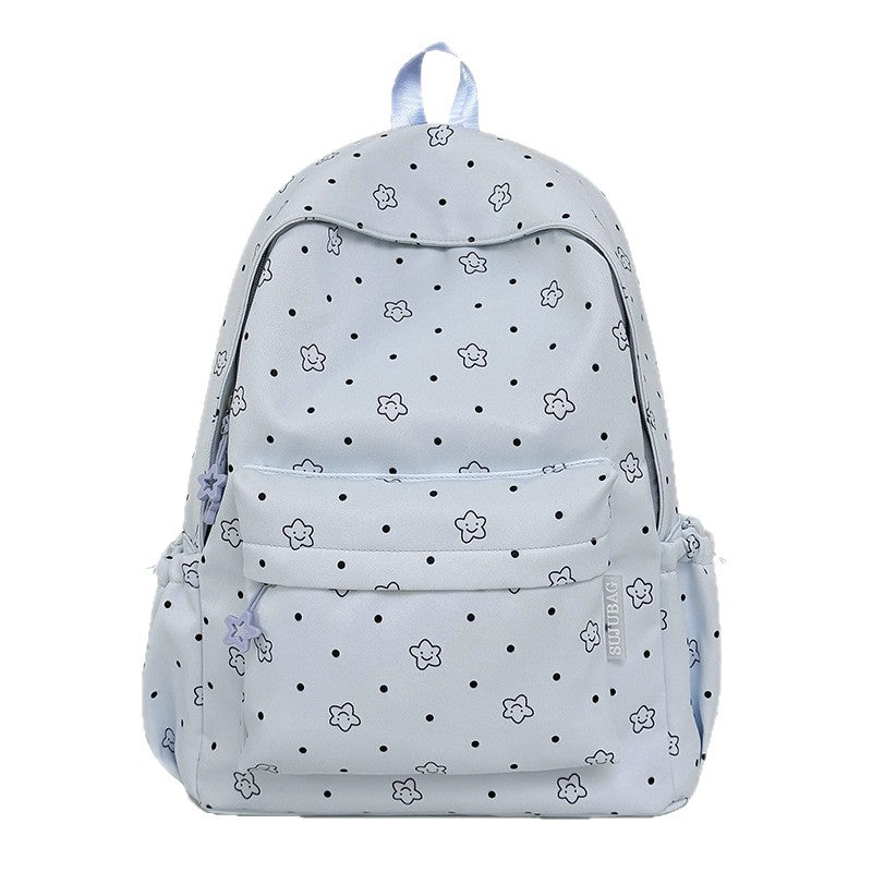 Floral Print Backpack Bowlift