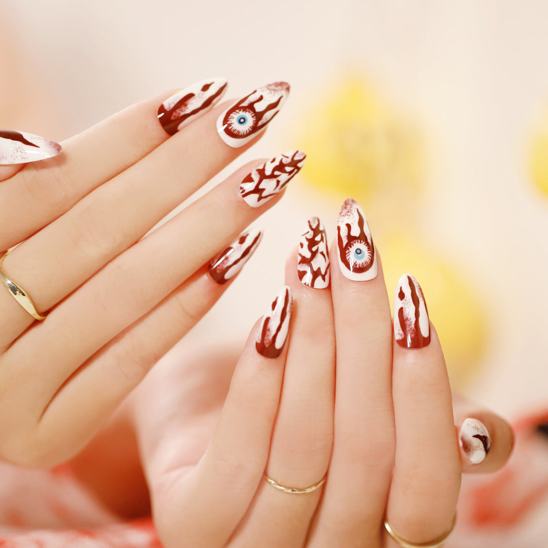 Artful Nail Art in Halloween Design Bowlift