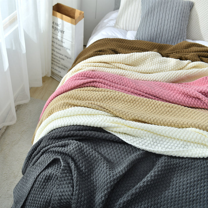 Ladies Elegant Waffle Structure Blanket Bowlift
