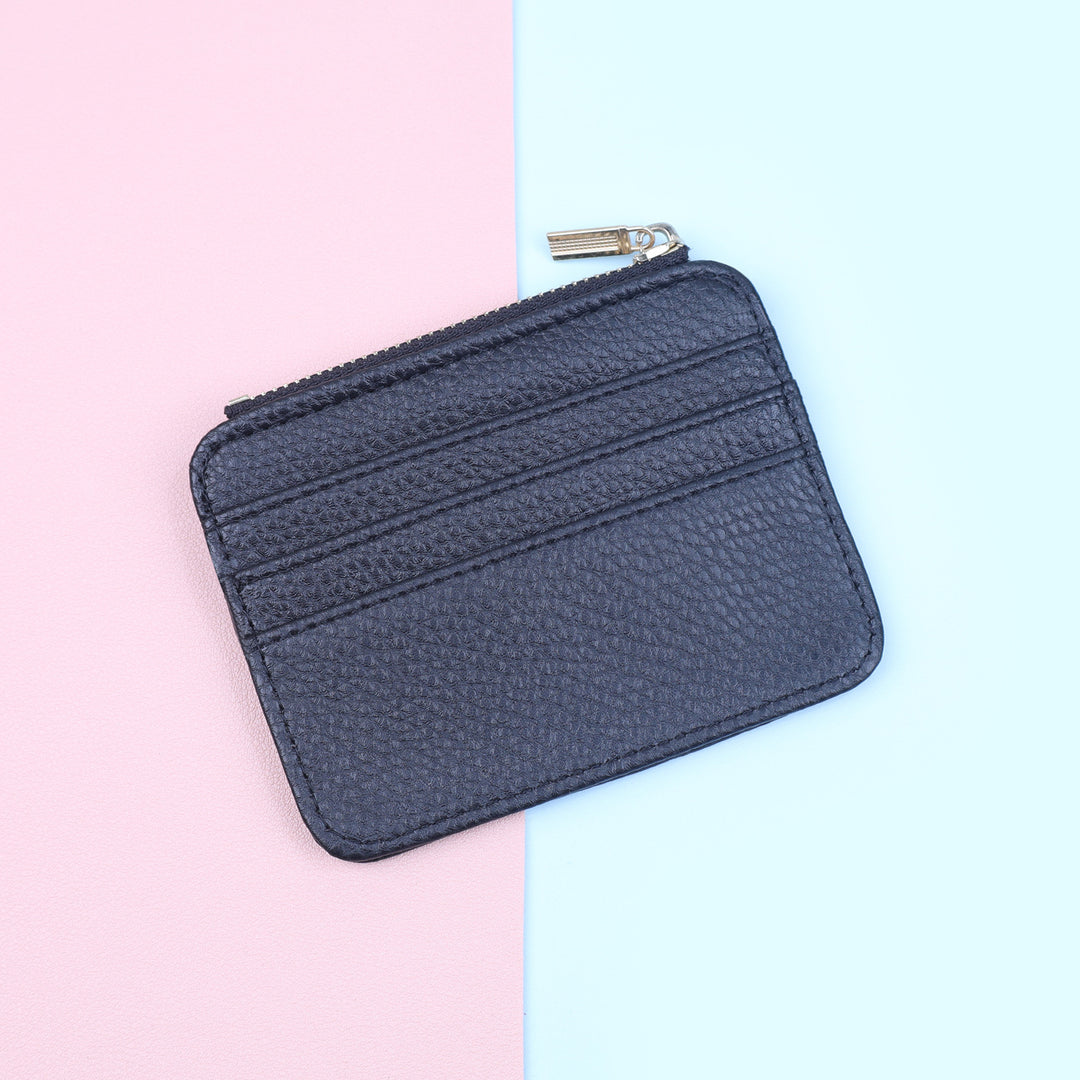 Leather Zippered Card Holder