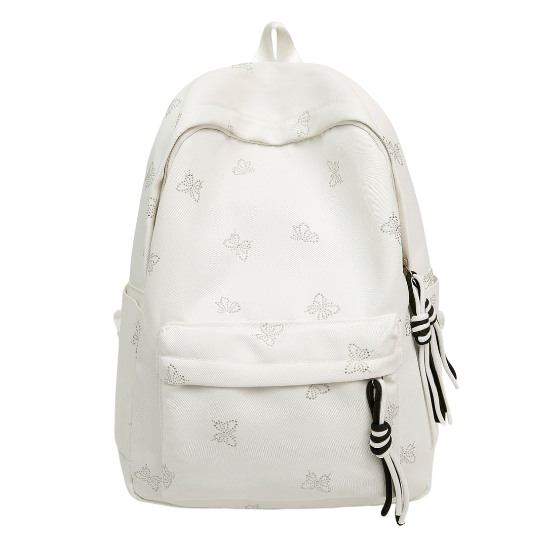 Butterfly Emblem Decorated Backpack Bowlift