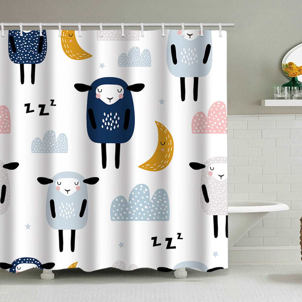 Decorative Shower Curtain Bowlift