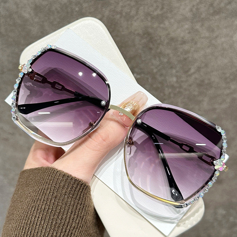Luxury Oversized Rhinestone Sunglasses