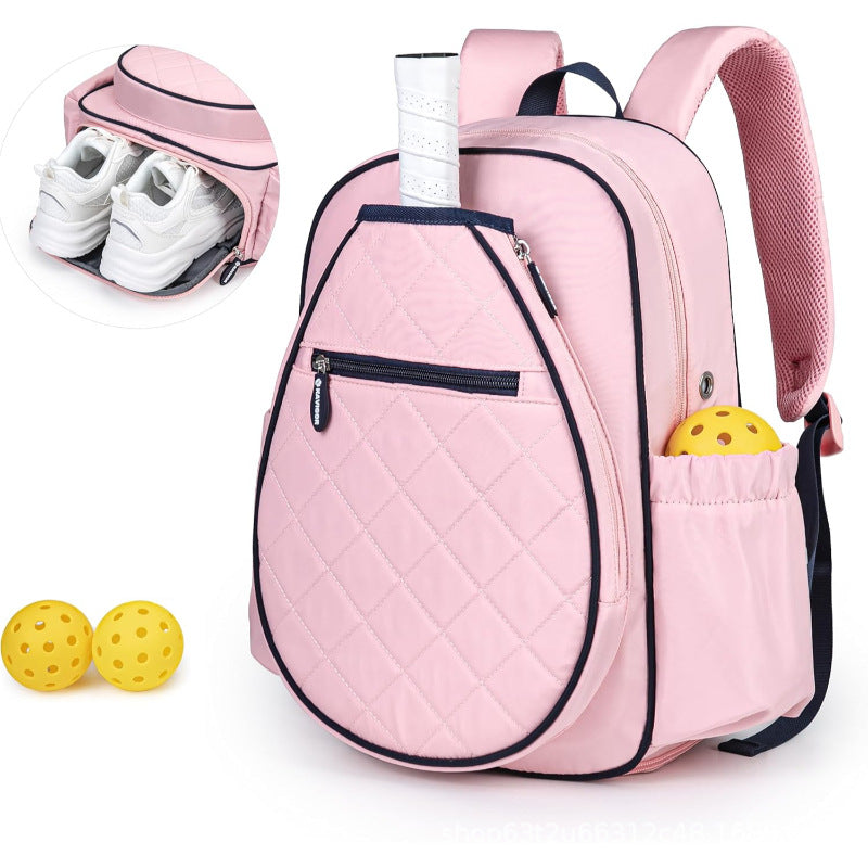 Sporty backpack with integrated shoe compartment and pockets for sports accessories Bowlift