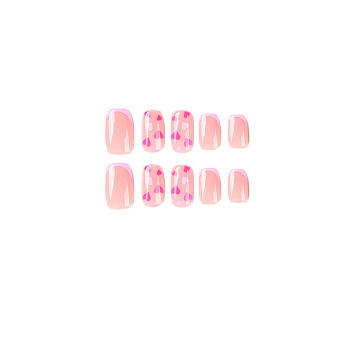 Elegant Nail Art with Heart Motifs Bowlift