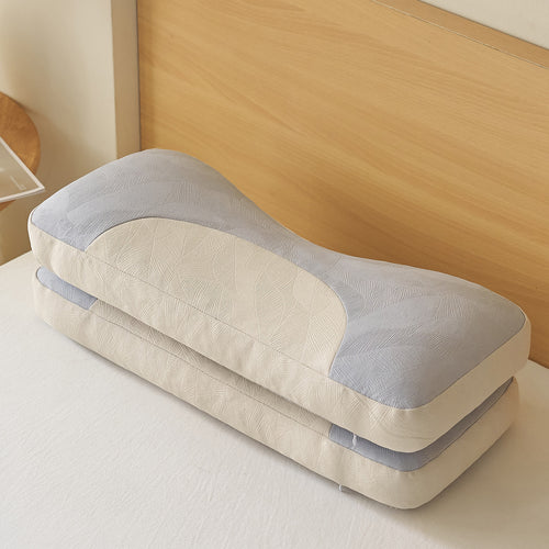 Ergonomic neck roll pillow with innovative pressure relief Bowlift