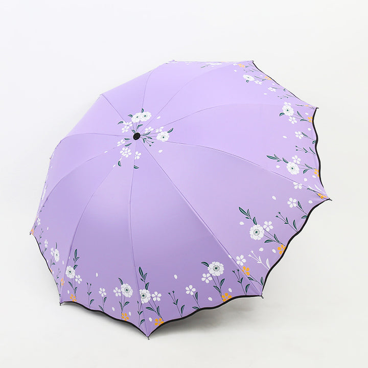 Ladies flower decorated umbrella Bowlift