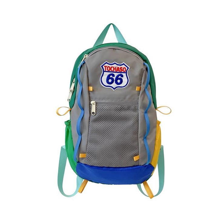 Colorful Patchwork Backpack Bowlift