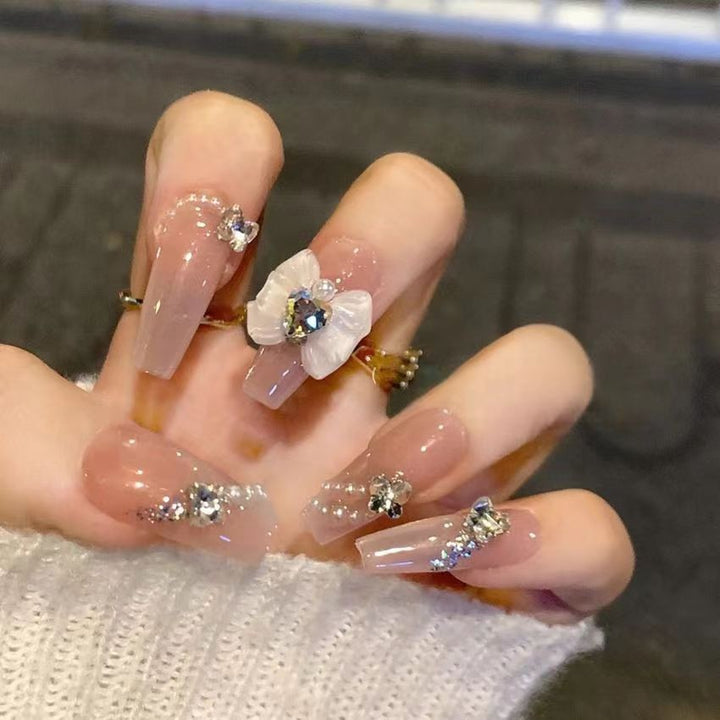 Artificial Art Nails with Moon and Star Design Bowlift