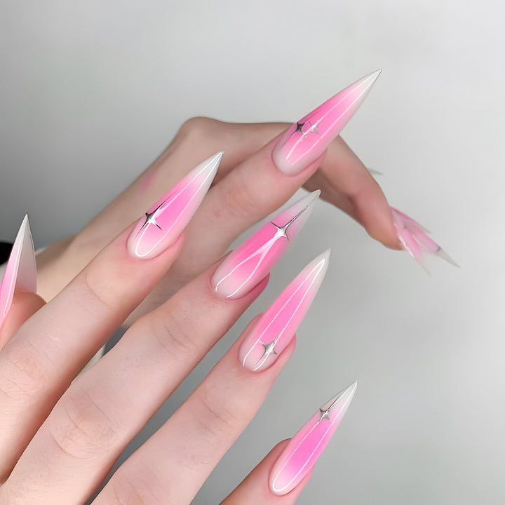 Elegant Stiletto Nail Art Bowlift