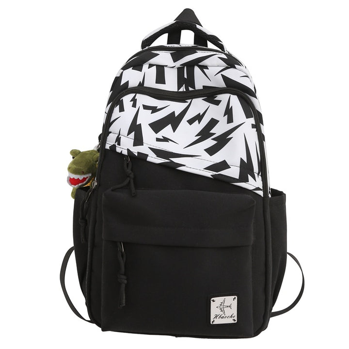 Trendy Graphic Print Backpack Bowlift