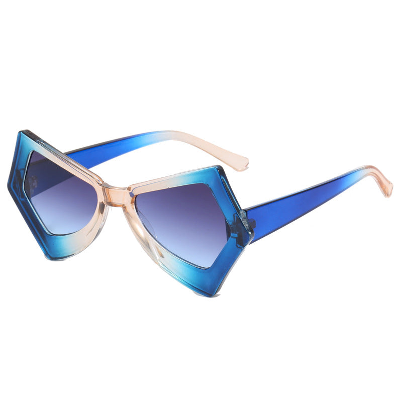 Women's polygonal sunglasses in extravagant design Bowlift