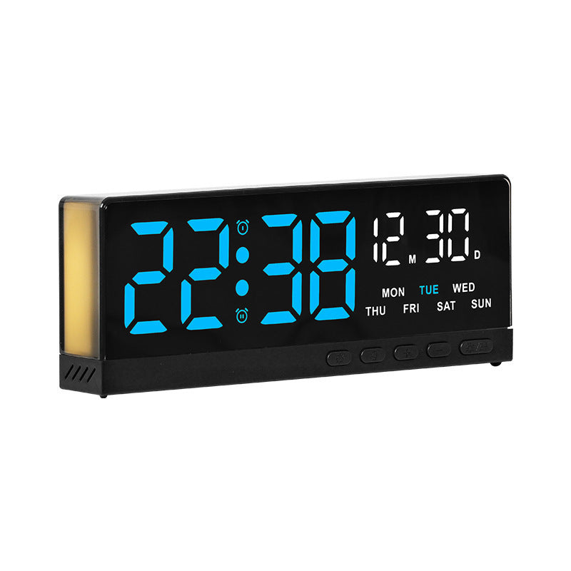 Digital Alarm Clock with Clear LED Display Bowlift