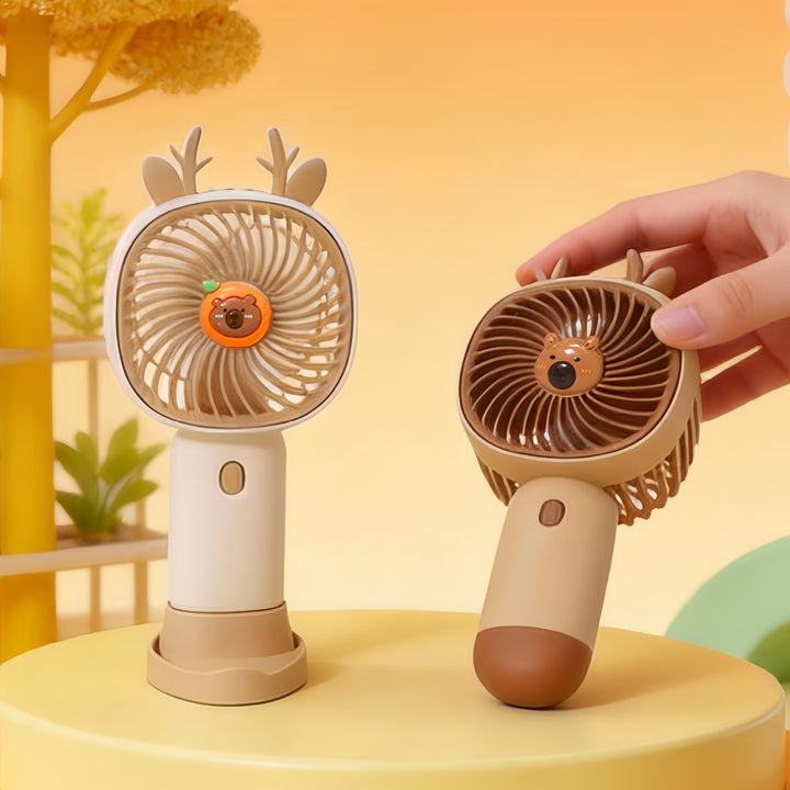 Women's Portable Hand Fan with Ergonomic Grip Design Bowlift