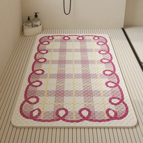 Stylish Textured Bath Mat Bowlift