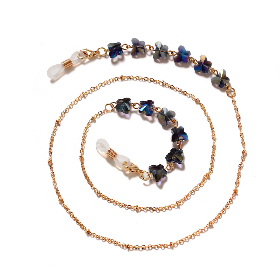 Floral Embellished Eyewear Chain Bowlift