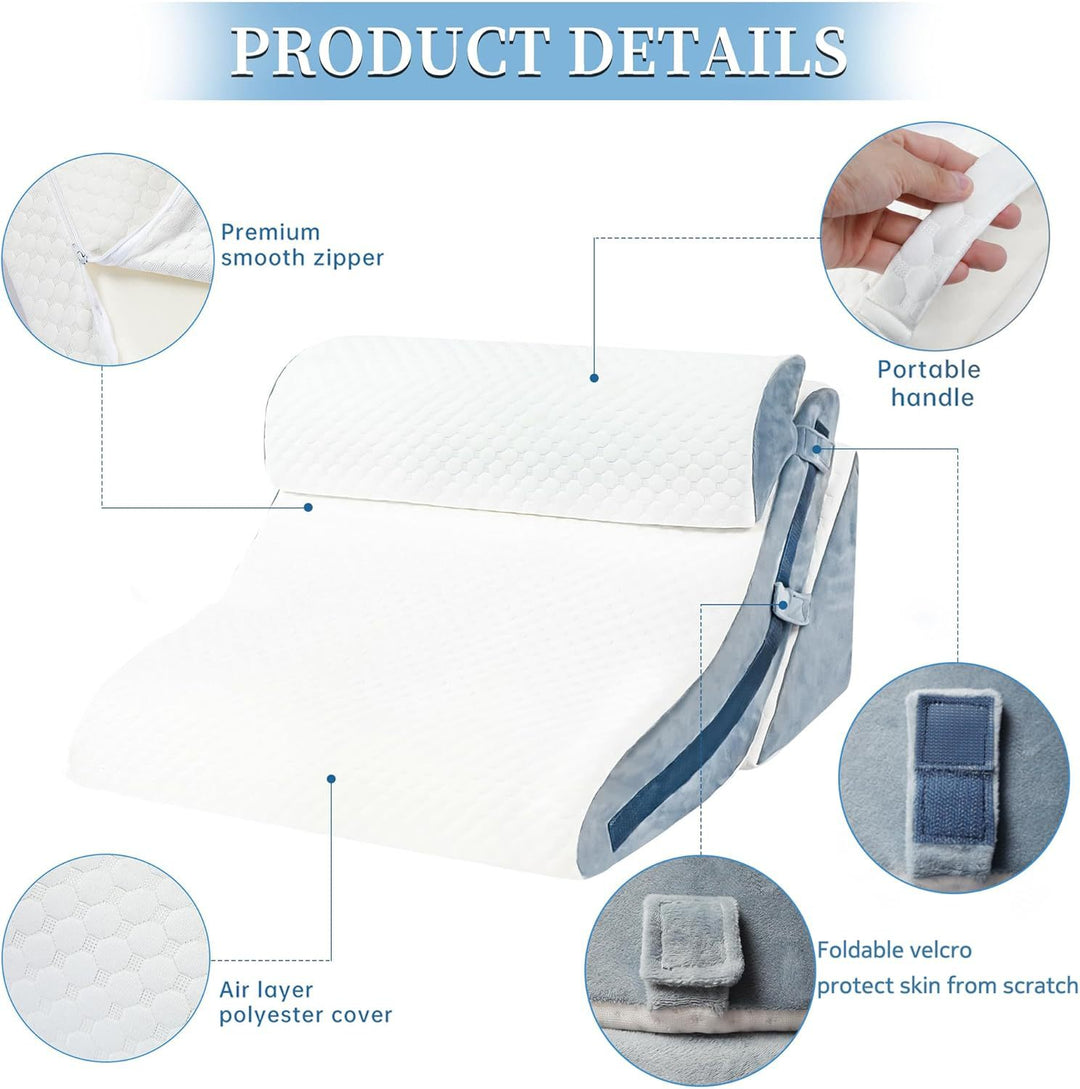 Adjustable Elevated Sleep Wedge Pillow