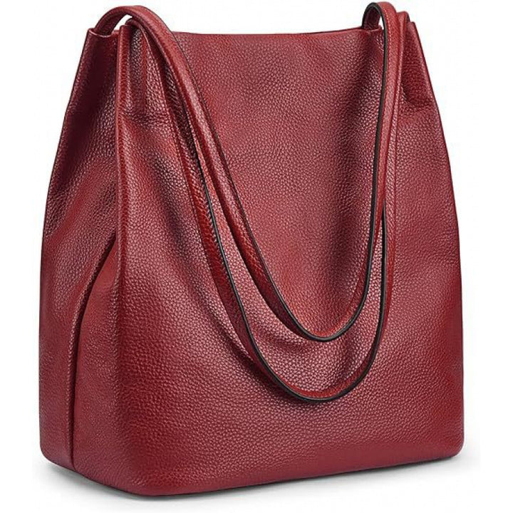 Stylish Leather Hobo Handbag Bowlift
