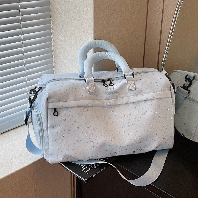 Stylish Star-Patterned Weekend Duffle Bag