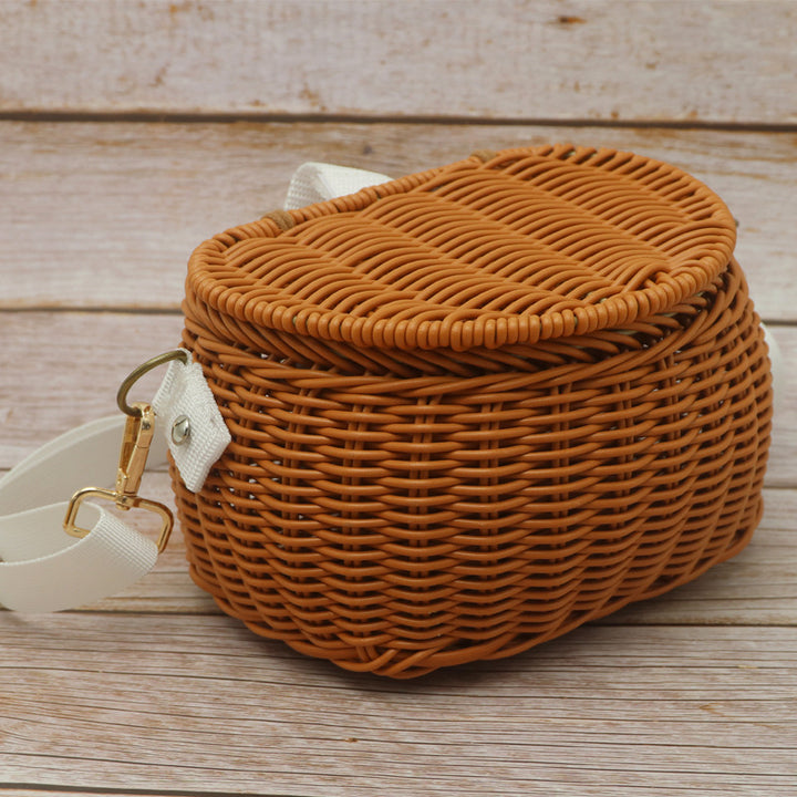 Stylish Woven Crossbody Bag Bowlift