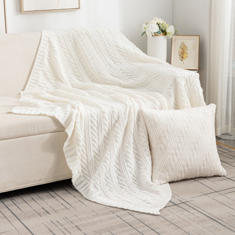 Luxurious Textured Knit Blanket