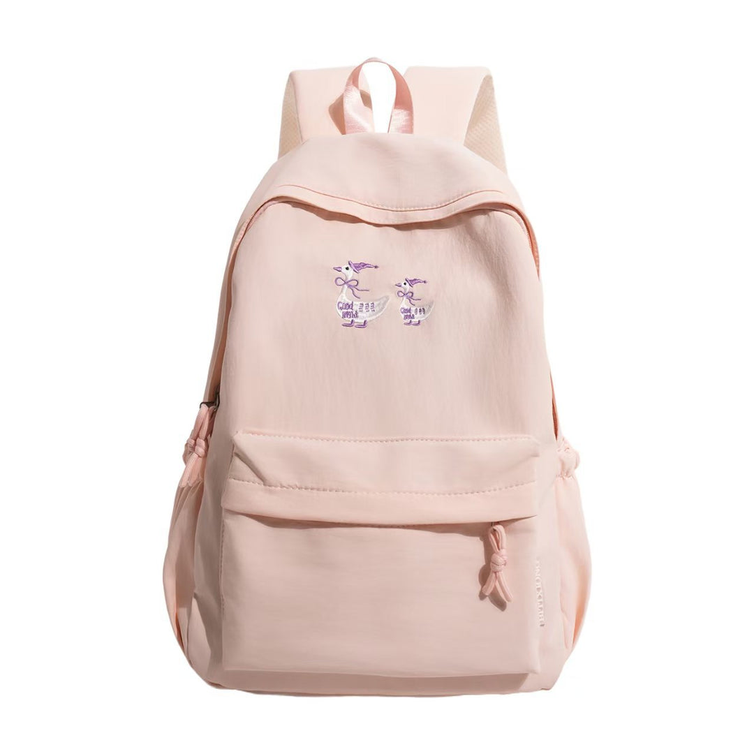 Charming Embroidered Backpack Bowlift