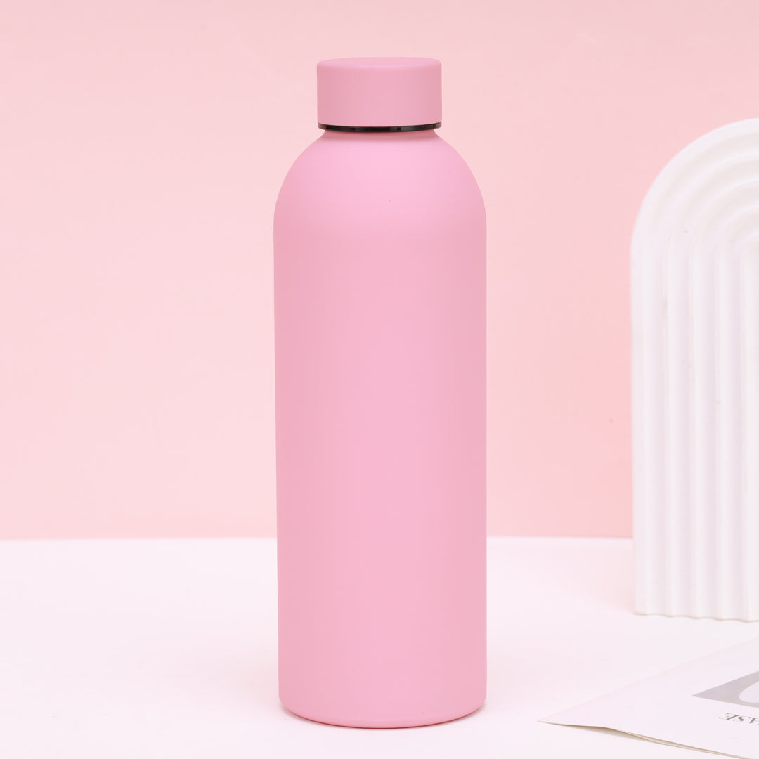 Double-Wall Insulated Stainless Steel Vacuum Bottle with Matte Silicone Sleeve Bowlift