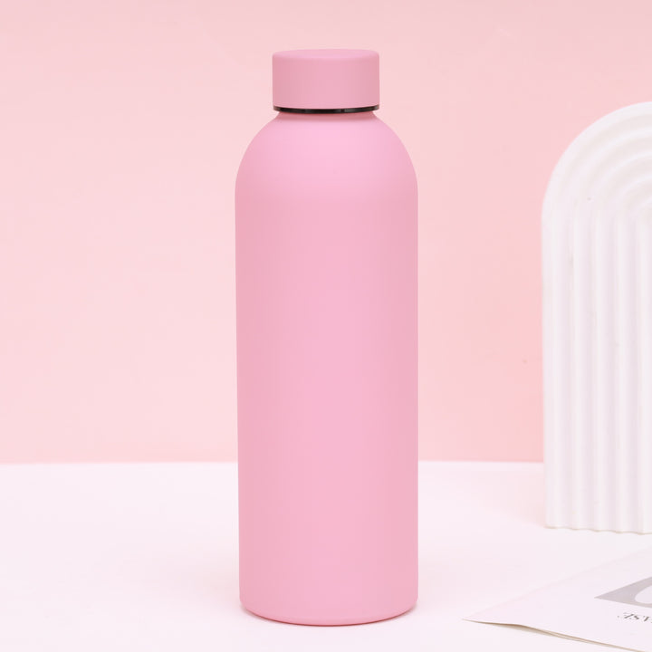Double-Wall Insulated Stainless Steel Vacuum Bottle with Matte Silicone Sleeve Bowlift