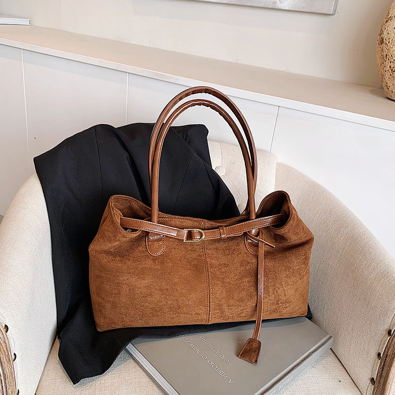 Suede Tote Bag Bowlift