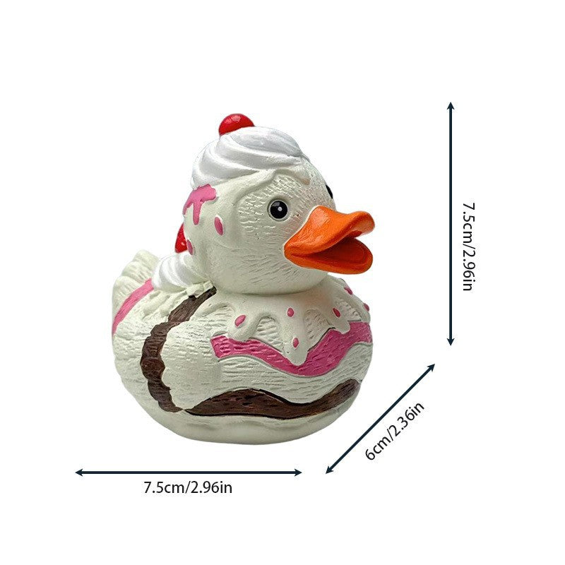Funny Decor Rubber Duck with Sprinkles Bowlift