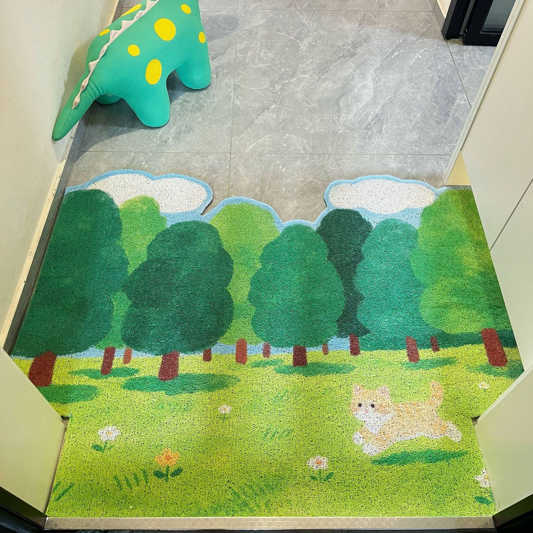 Cartoon Forest Animal Doormat Bowlift