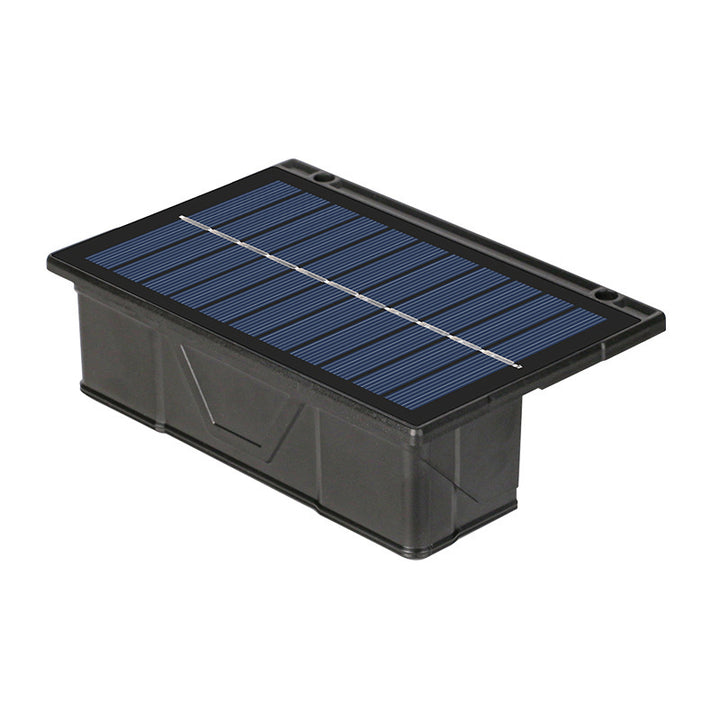 Outdoor Solar RGB Dual-Beam Wall Light With Integrated Photovoltaic Panel And Weather-Resistant Mounting Base Bowlift