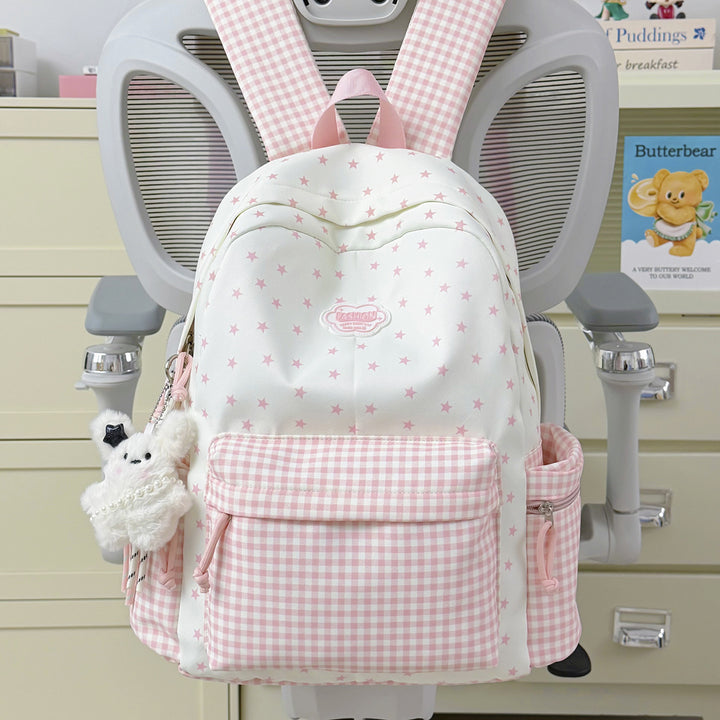 Fun Sparkly Star-Embellished School Backpack Bowlift