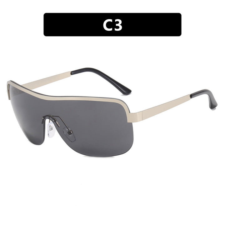 Women's sporty sunglasses in futuristic design with large field of view Bowlift