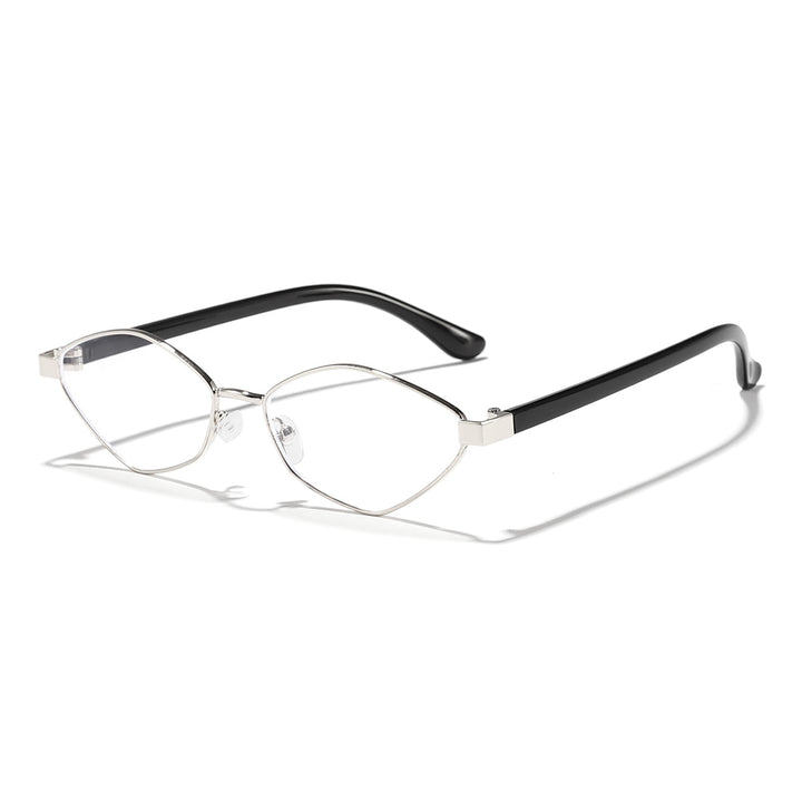 Women's Cat Eye Sunglasses with Brown Lenses and Elegant Metal Frame Bowlift