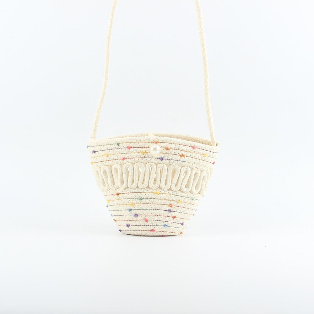 Decorative shoulder bag with colorful accents Bowlift