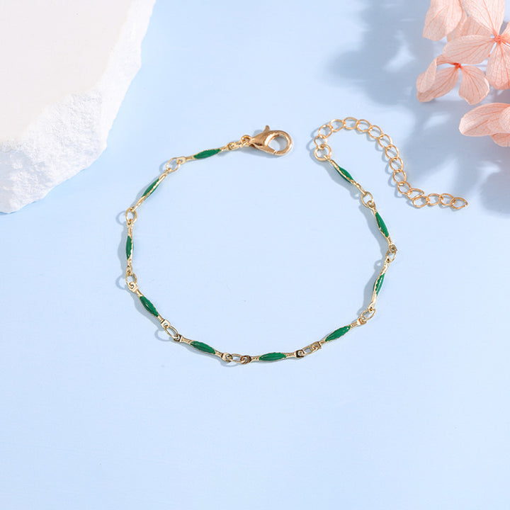 Elegant Adjustable Gemstone Chain Bracelet Bowlift