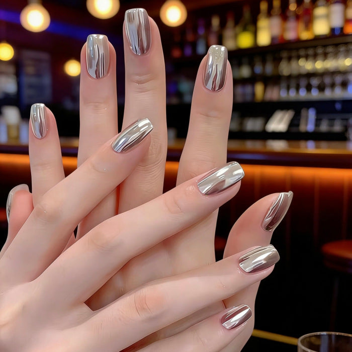 Metallic Nail Art Extensions Bowlift
