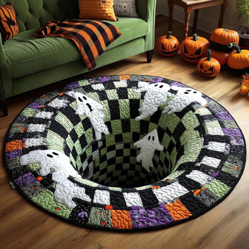 Ghost-Themed Decorative Area Rug Bowlift