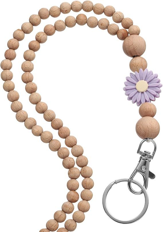 Decorative Beaded Keychain Lanyard Bowlift