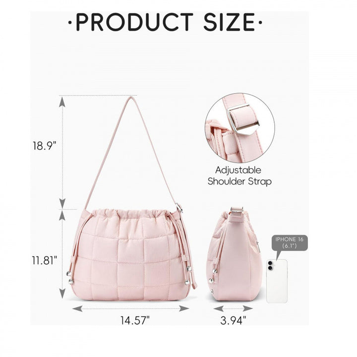 Fashionable Quilted Shoulder Bag Bowlift