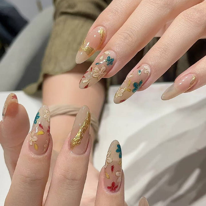 Decorative Press-On Nail Design Set Bowlift
