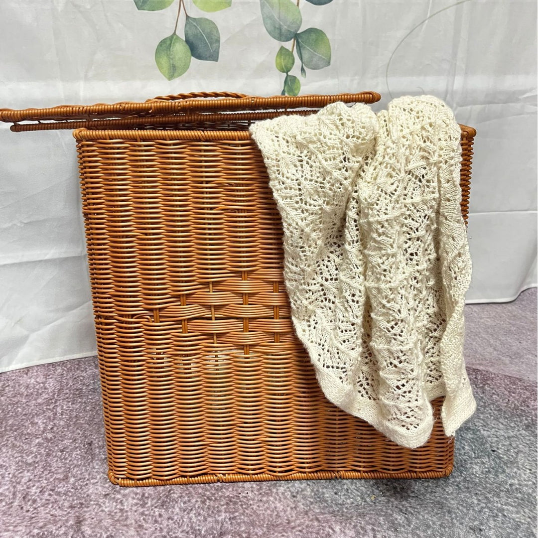 Handcrafted Wicker Storage Basket Bowlift