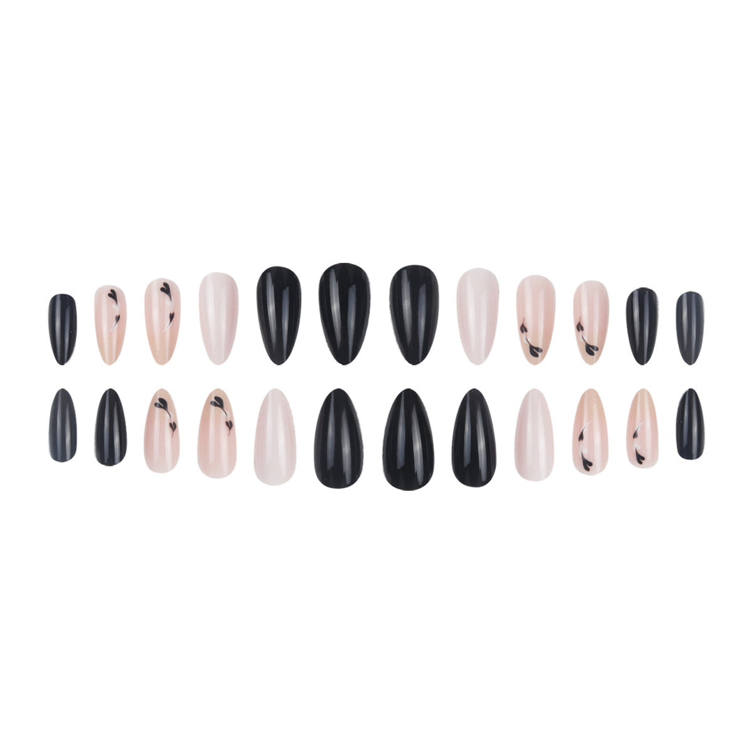 Artistic Pointed Gel Nail Extensions Bowlift