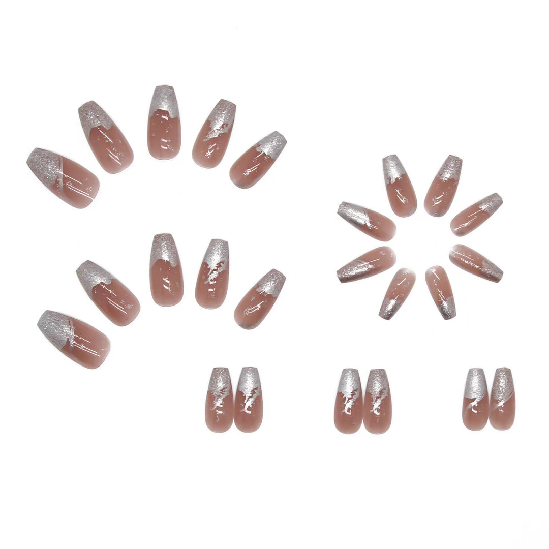 Glamorous nail art with glitter accents Bowlift