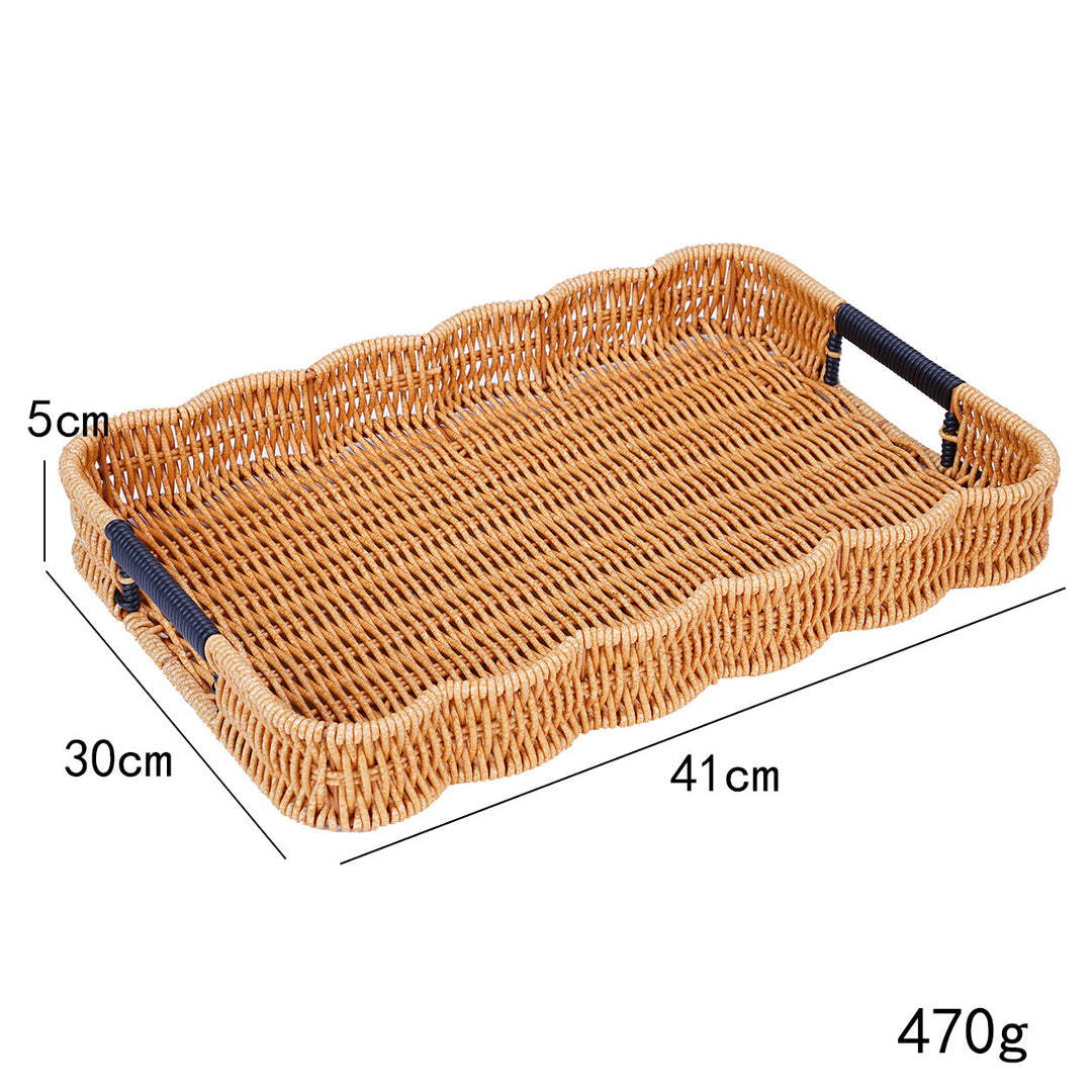 Woven Decorative Serving Tray Bowlift