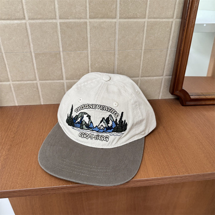 Men's Embroidered Graphic Adventure Cap Bowlift