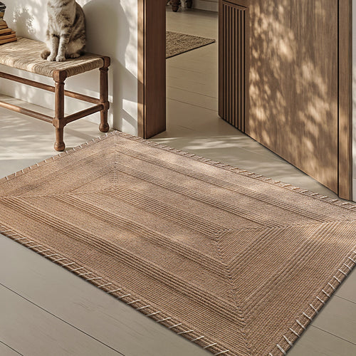 Textured Braided Area Rug Bowlift